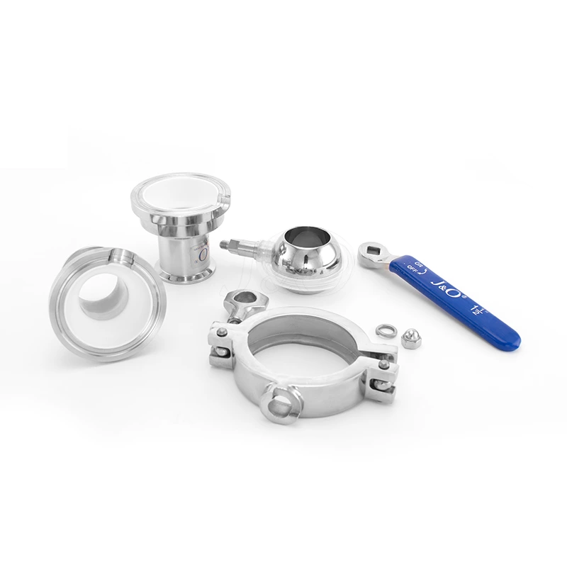 Sanitary Clamp Cavity Filled Non-retention Ball Valve