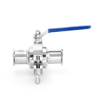 Sanitary Clamp Cavity Filled Non-retention Ball Valve