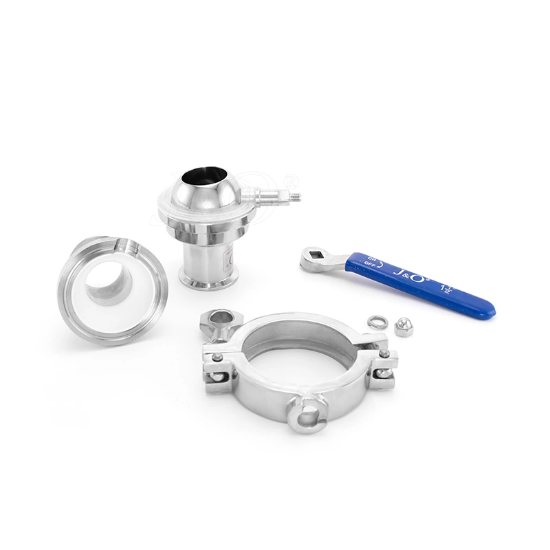 Sanitary Clamp Cavity Filled Non-retention Ball Valve