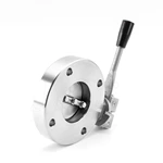 GI Stainless Steel Wafer Type Flange Manual Vacuum Butterfly Valve