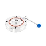 GI Stainless Steel SS304 SS316L Flange Manual High Vacuum Butterfly Valve