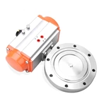 GI Stainless Steel Wafer Type Flange Pneumatic Shutoff Vacuum Butterfly Valve