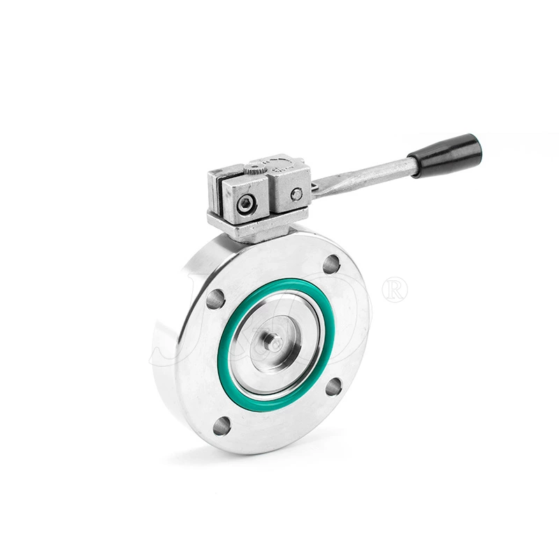 GI Stainless Steel Wafer Type Flange Manual Vacuum Butterfly Valve