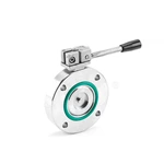 GI Stainless Steel Wafer Type Flange Manual Vacuum Butterfly Valve