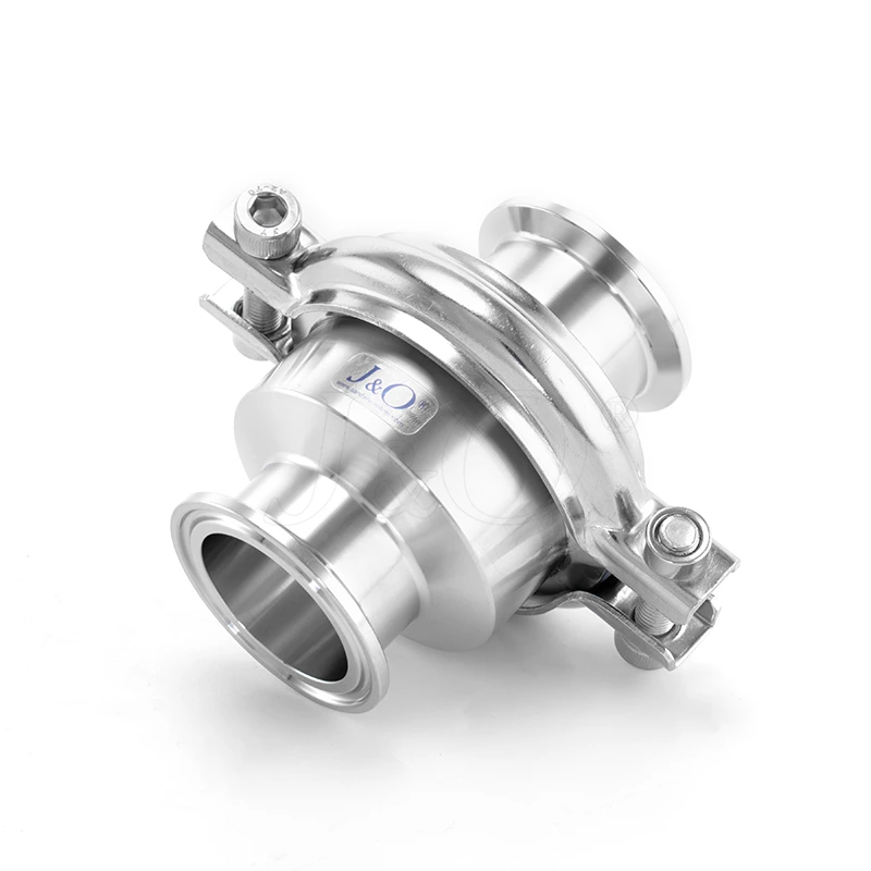 Sanitary Stainless Steel Tri Clamped Check Valve With Light Clamp