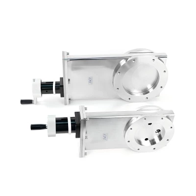 Stainless Steel UHV Ball groove mechanism ISO Flange Manual High Vacuum Gate Valve