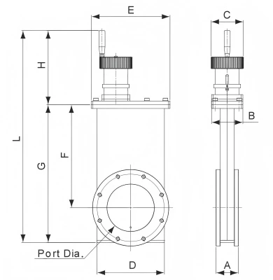 Stainless Steel UHV Ball groove mechanism ISO Flange Manual High Vacuum Gate Valve