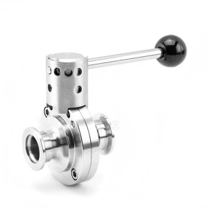 Stainless Steel SS304 SS316L KF ISO Vacuum Butterfly Valve