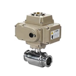 Sanitary Stainless Steel Hygienic Electric Actuator 2-way Tri Clamp Ball Valve