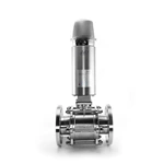 Hygienic 3PC Flanged Ball Valve With Vertical Stainless Steel Pneumatic Actuator