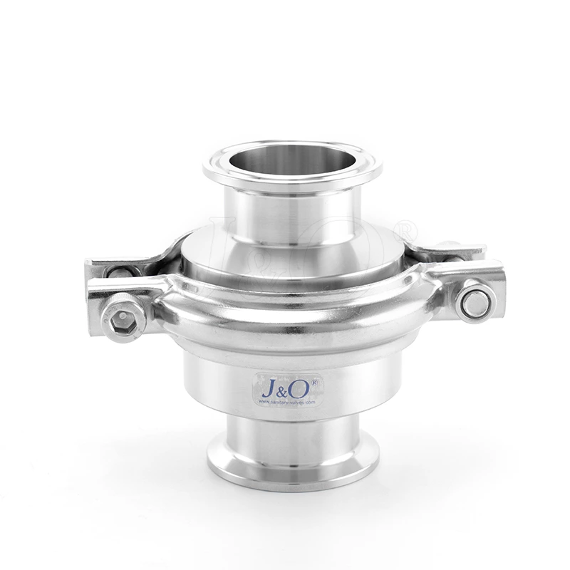 Sanitary Stainless Steel Tri Clamped Check Valve With Light Clamp