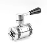 Stainless Steel SS304 Manual 3PC Flange end Vacuum Ball Valve