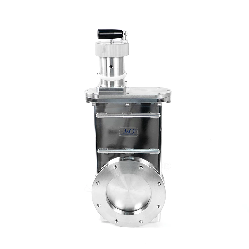 Stainless Steel UHV Ball groove mechanism ISO Flange Manual High Vacuum Gate Valve
