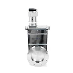 Stainless Steel UHV Ball groove mechanism ISO Flange Manual High Vacuum Gate Valve