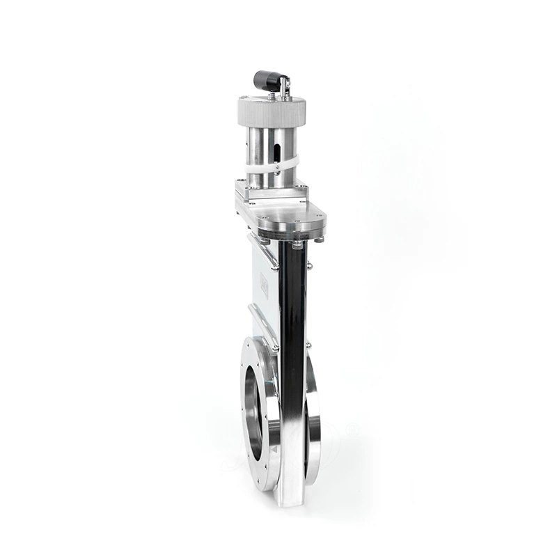 Stainless Steel UHV Ball groove mechanism ISO Flange Manual High Vacuum Gate Valve