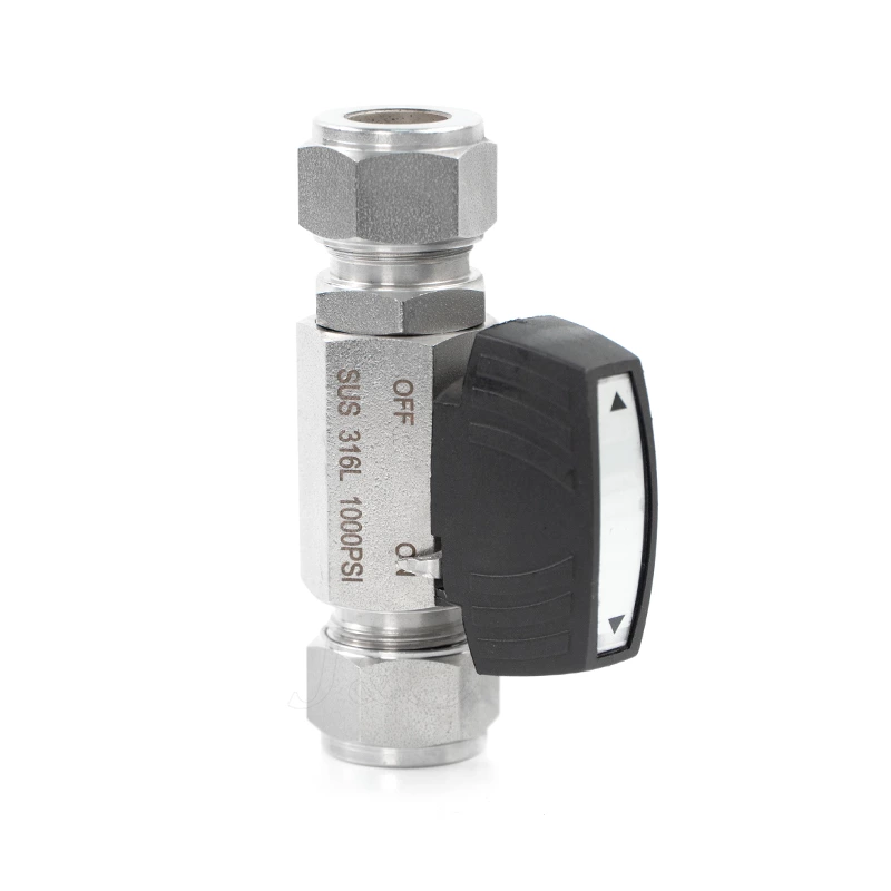 Stainless Steel SS304 SS316L Female High Pressure Instrument Double Ferrule Ball Valve