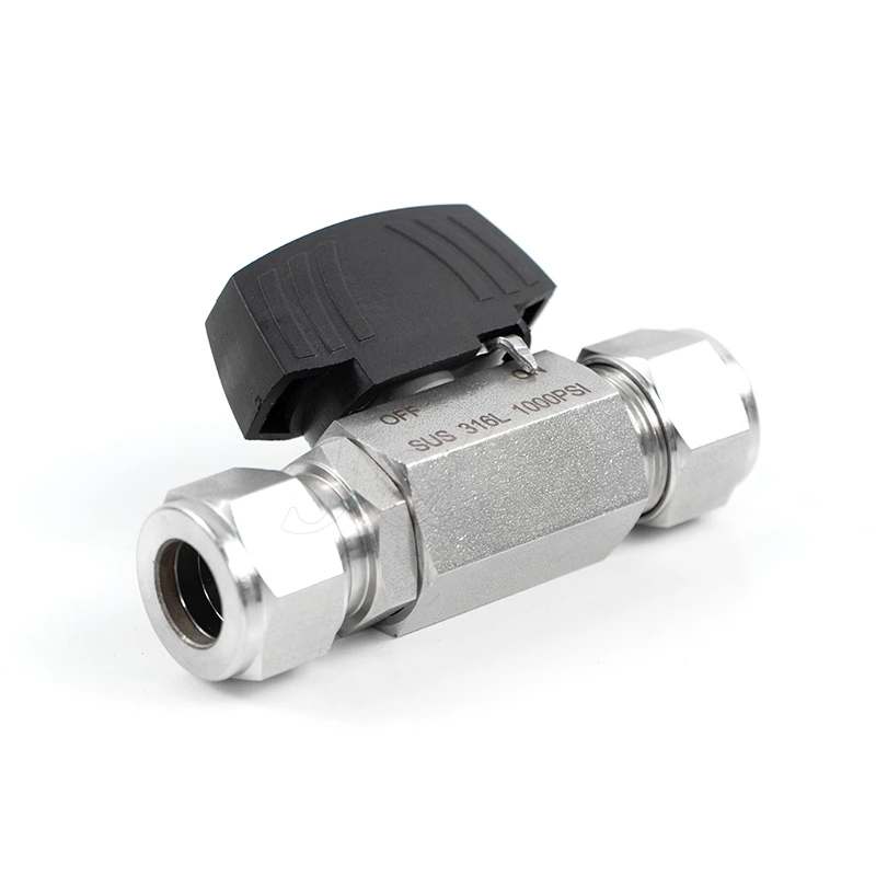 Stainless Steel SS304 SS316L Female High Pressure Instrument Double Ferrule Ball Valve