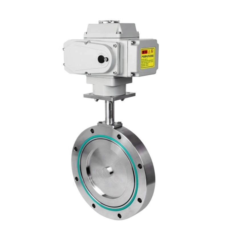 Stainless Steel GI Electric Wafer Type Flange Vacuum Butterfly Valve