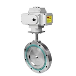 Stainless Steel GI Electric Wafer Type Flange Vacuum Butterfly Valve