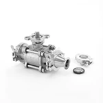 Stainless Steel Manual 3PC KF Vaccum Ball Valve with ISO5211 Pad