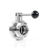 Stainless Steel SS304 SS316L KF ISO Vacuum Butterfly Valve