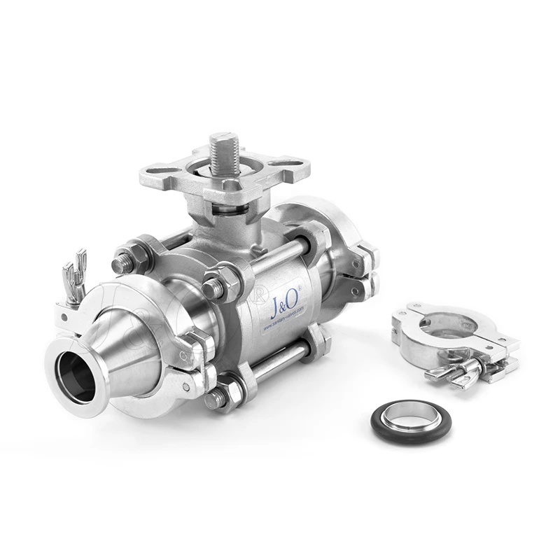 Stainless Steel Manual 3PC KF Vaccum Ball Valve with ISO5211 Pad