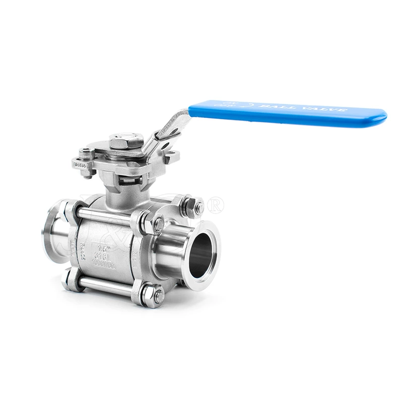 Stainless Steel Manual 3-PEICE 3PC KF Vaccum Ball Valve with ISO5211 Pad