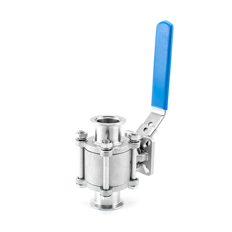 Stainless Steel Manual 3-PEICE 3PC KF Vaccum Ball Valve with ISO5211 Pad