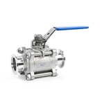 Stainless Steel Manual 3-PEICE 3PC KF Vaccum Ball Valve