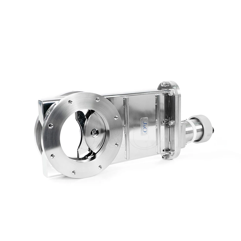 Stainless Steel UHV Ball groove mechanism ISO Flange Manual High Vacuum Gate Valve