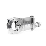Stainless Steel UHV Ball groove mechanism ISO Flange Manual High Vacuum Gate Valve
