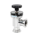 Stainless Steel SS304 Manual KF Poppet Vacuum Angle Valve with Bellows