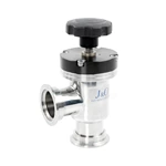 Stainless Steel SS304 Manual KF Poppet Vacuum Angle Valve with Bellows