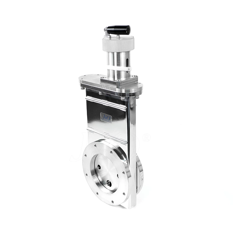Stainless Steel UHV Ball groove mechanism ISO Flange Manual High Vacuum Gate Valve