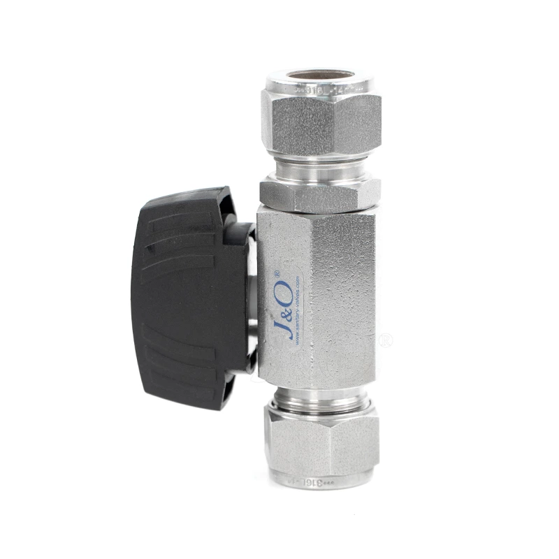 Stainless Steel SS304 SS316L Female High Pressure Instrument Double Ferrule Ball Valve