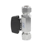 Stainless Steel SS304 SS316L Female High Pressure Instrument Double Ferrule Ball Valve