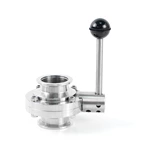 Stainless Steel SS304 SS316L KF ISO Vacuum Butterfly Valve