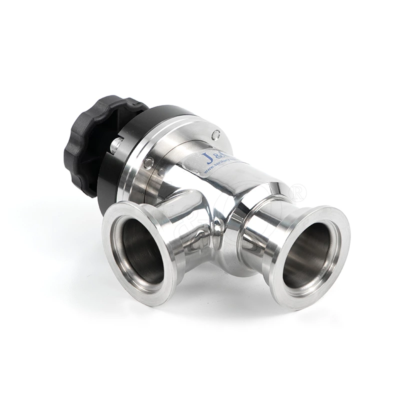 Stainless Steel SS304 Manual KF Poppet Vacuum Angle Valve with Bellows