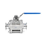Stainless Steel Manual 3-PEICE 3PC KF Vaccum Ball Valve