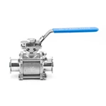Stainless Steel Manual 3-PEICE 3PC KF Vaccum Ball Valve with ISO5211 Pad