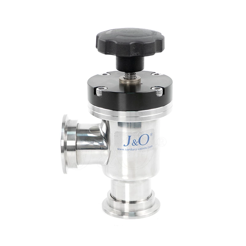 Stainless Steel SS304 Manual KF Poppet Vacuum Angle Valve with Bellows