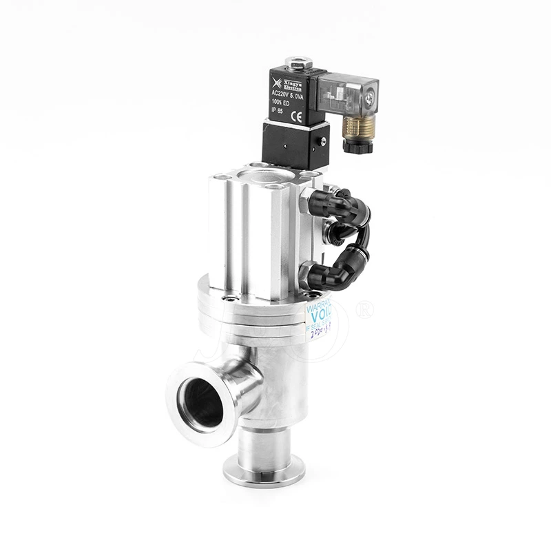 Stainless Steel SS304 Poppet Valve Pneumatic Vacuum Angle Valve with Solenoid Valve Reed Sensor
