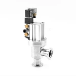 Stainless Steel SS304 Poppet Valve Pneumatic Vacuum Angle Valve with Solenoid Valve Reed Sensor