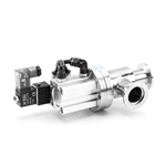 Stainless Steel SS304 Poppet Valve Pneumatic Vacuum Angle Valve with Solenoid Valve Reed Sensor