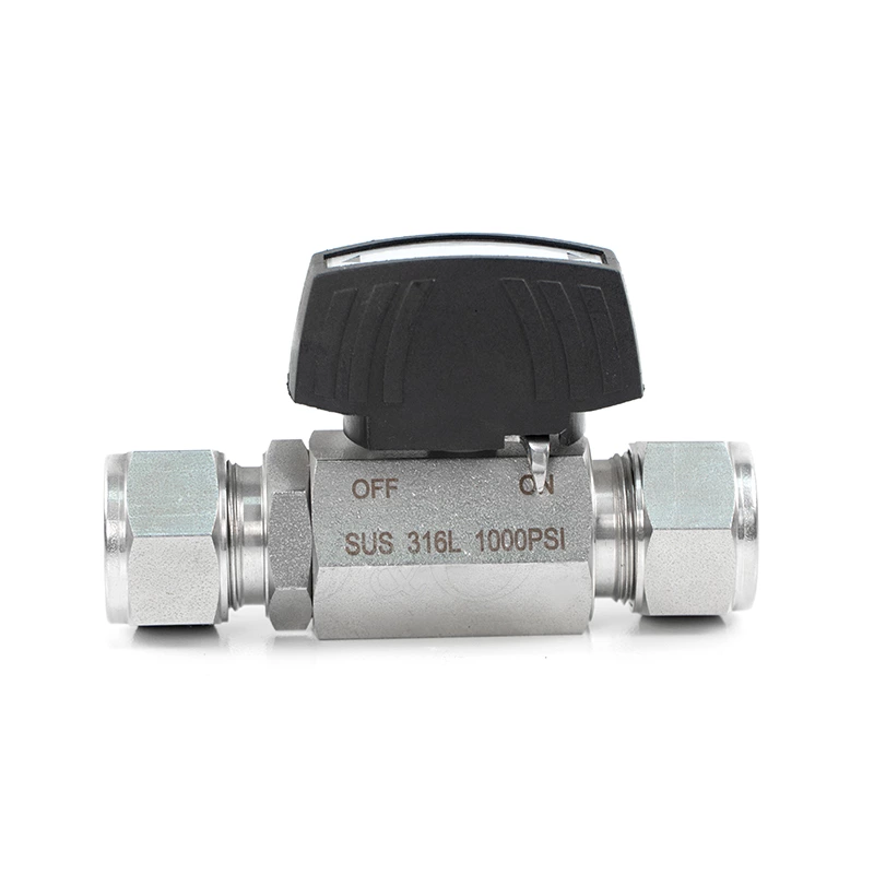 Stainless Steel SS304 SS316L Female High Pressure Instrument Double Ferrule Ball Valve