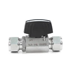 Stainless Steel SS304 SS316L Female High Pressure Instrument Double Ferrule Ball Valve