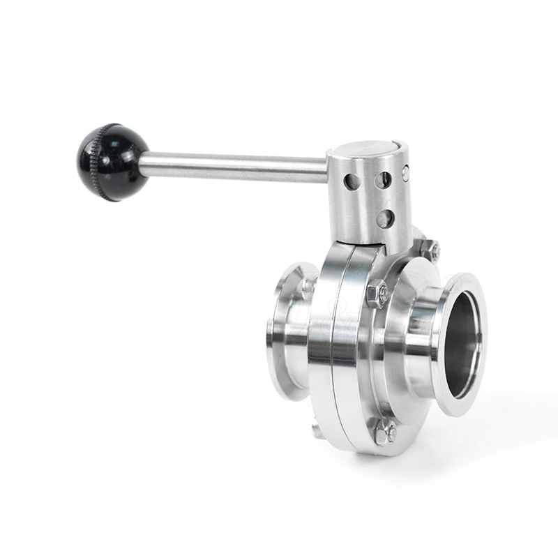 Stainless Steel SS304 SS316L KF ISO Vacuum Butterfly Valve