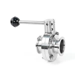 Stainless Steel SS304 SS316L KF ISO Vacuum Butterfly Valve