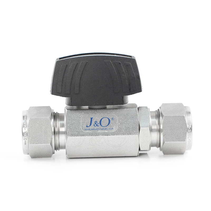 Stainless Steel SS304 SS316L Female High Pressure Instrument Double Ferrule Ball Valve