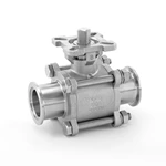 Stainless Steel Manual 3PC KF Vaccum Ball Valve with ISO5211 Pad